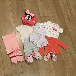 Baby girl clothes bundle size 3-6 Months